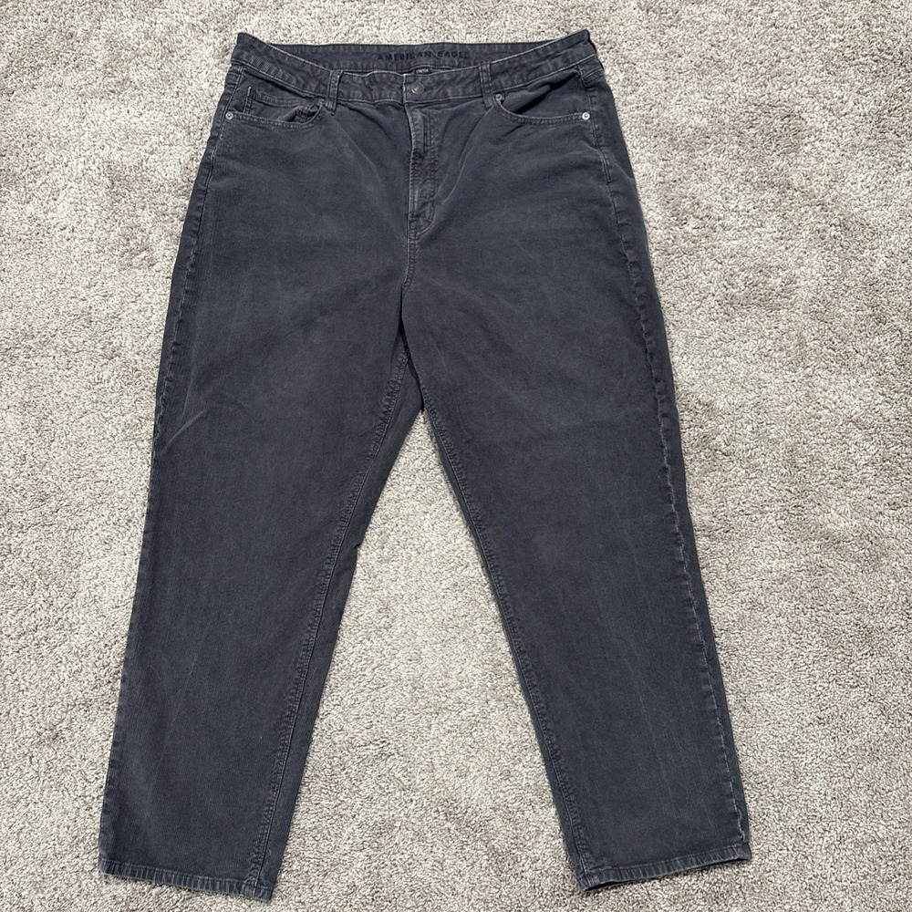 Women's Mom‎ Straight Jeans American Eagle Corduroy Size 18